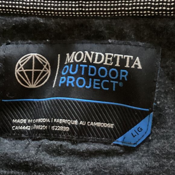 Mondetta Outdoor Project Men's Black Warm Jacket Size L Activewear Casual - Picture 6 of 7